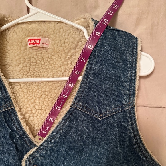 Levi’s ORANGE Tab Vintage Sherpa Denim Vest - Picture 6 of 8